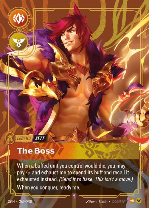 Sett - The Boss Card Front