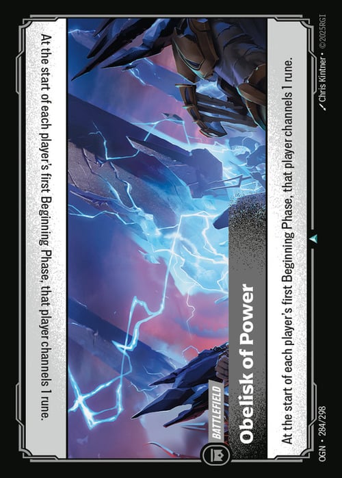 Obelisk of Power Card Front