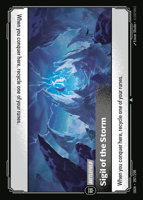 Sigil of the Storm Card Front