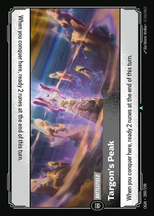 Targon's Peak Card Front