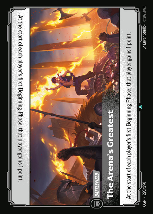 The Arena's Greatest Card Front