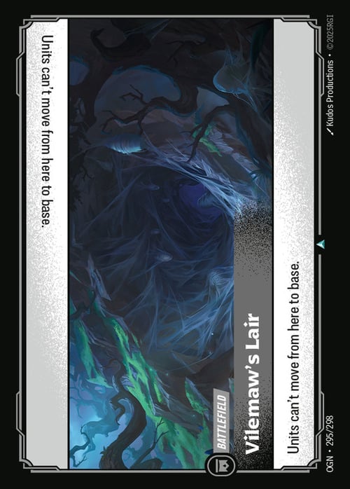 Vilemaw's Lair Card Front