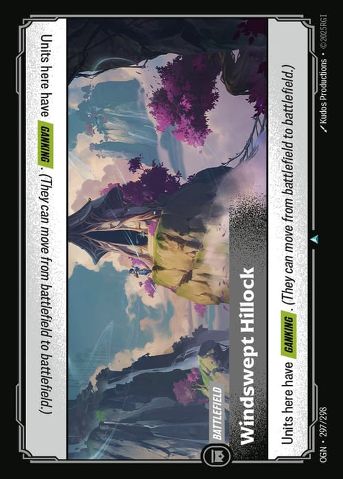 Windswept Hillock Card Front