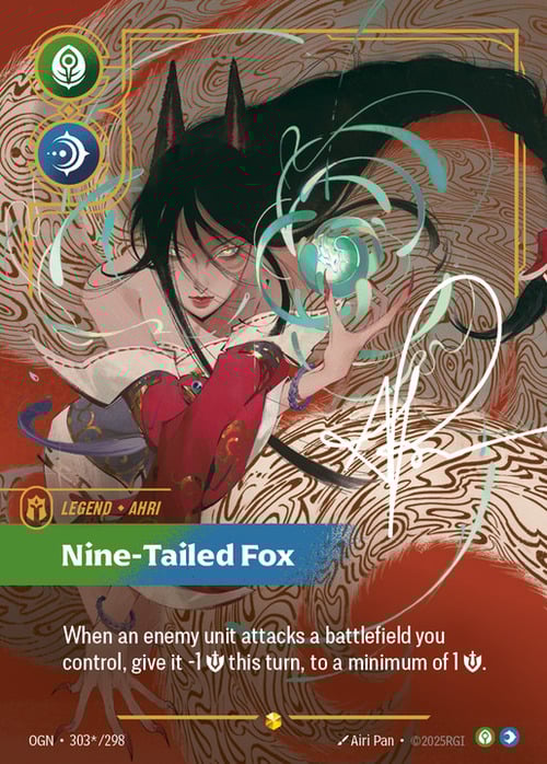 Ahri - Nine-Tailed Fox Card Front