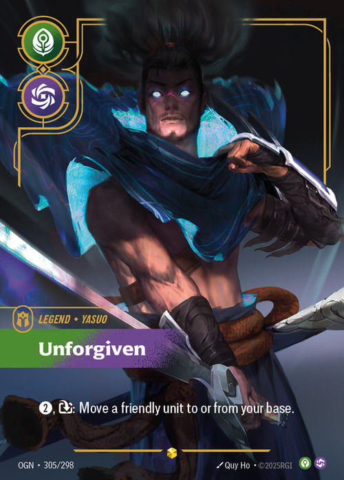 Yasuo, Unforgiven Card Front