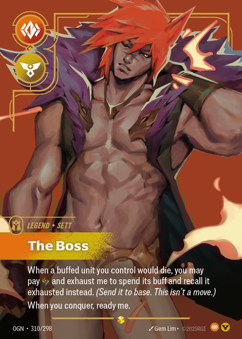 Sett - The Boss Card Front