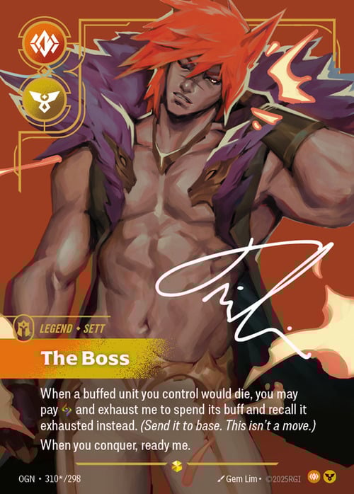 Sett - The Boss Card Front