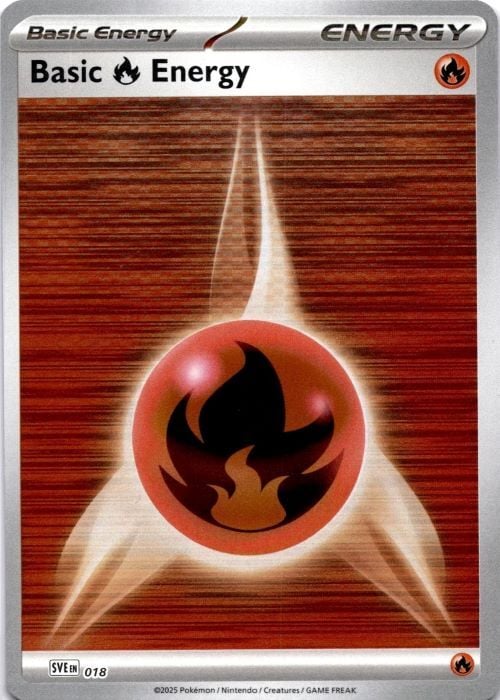 Basic Fire Energy Card Front
