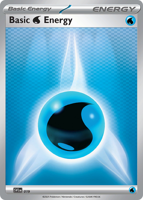 Basic Water Energy Card Front