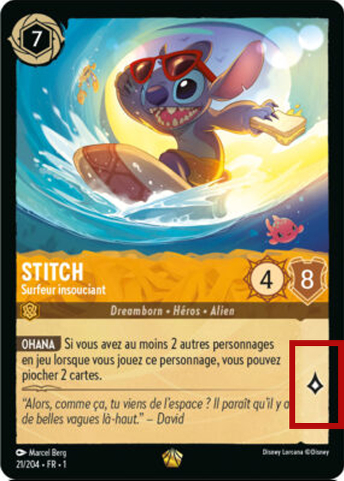 Stitch - Carefree Surfer Card Front