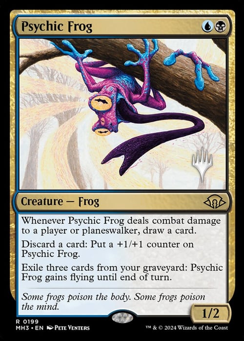 Psychic Frog Card Front
