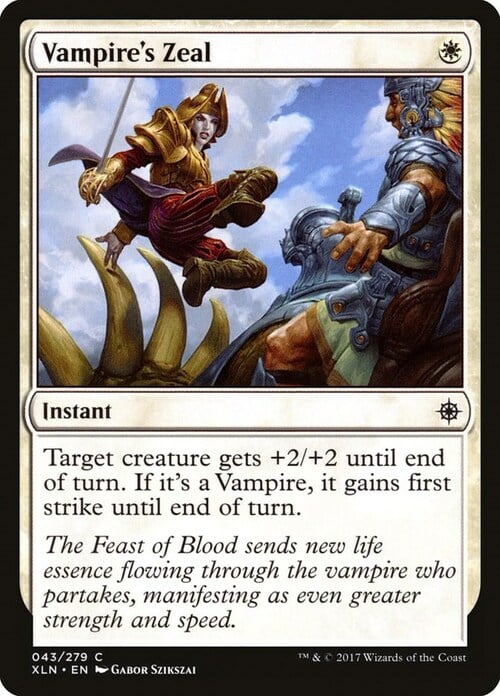 Vampire's Zeal Card Front