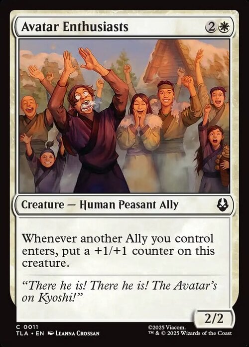 Avatar Enthusiasts Card Front