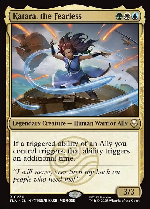 Katara, the Fearless Card Front
