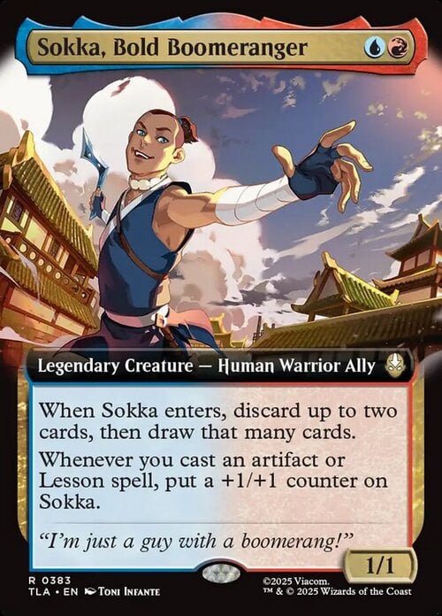 Sokka, Bold Boomeranger Card Front