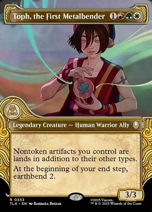 Toph, the First Metalbender Card Front