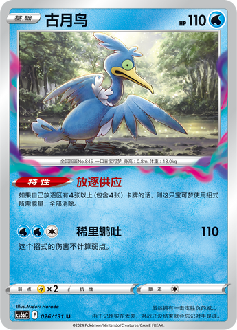 Cramorant Card Front