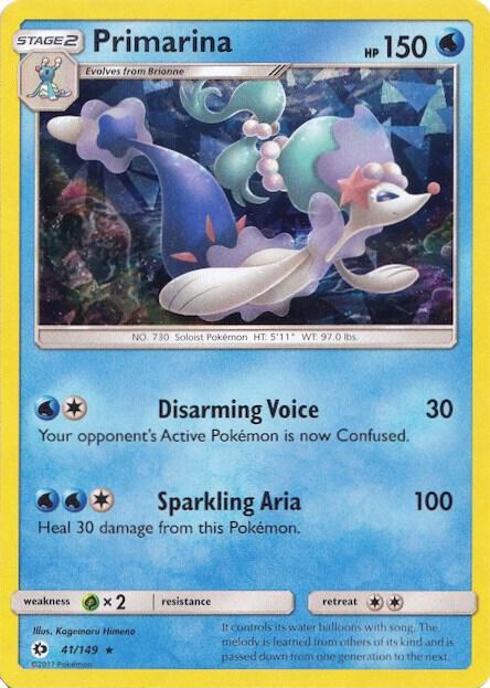 Primarina [Harmonics | Hypno Splash] Card Front