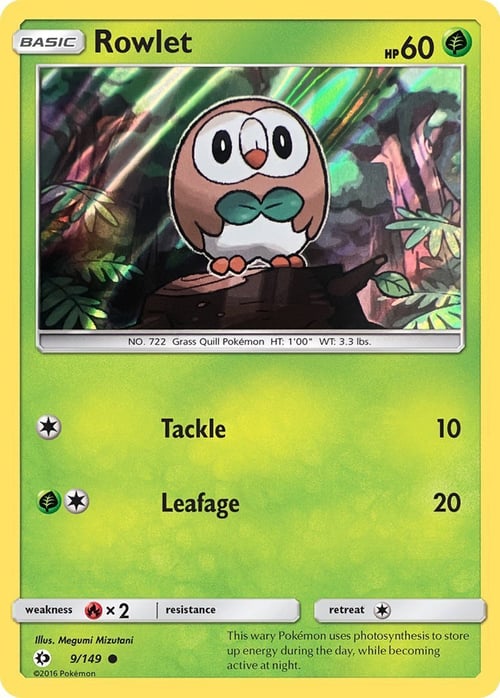 Rowlet Card Front
