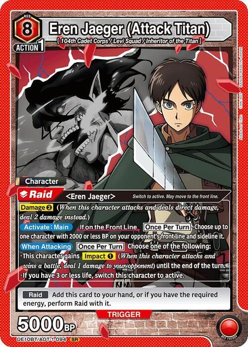 Eren Jaeger (Attack Titan) Card Front