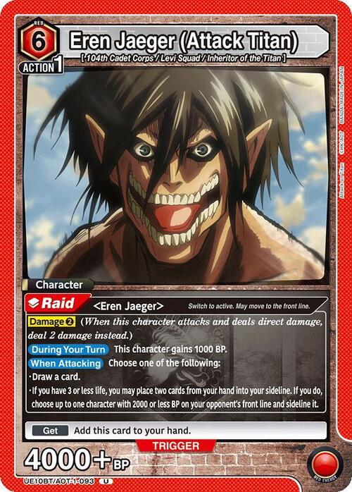 Eren Jaeger (Attack Titan) Card Front
