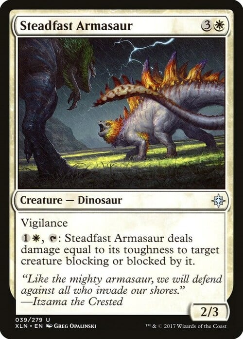 Steadfast Armasaur Card Front