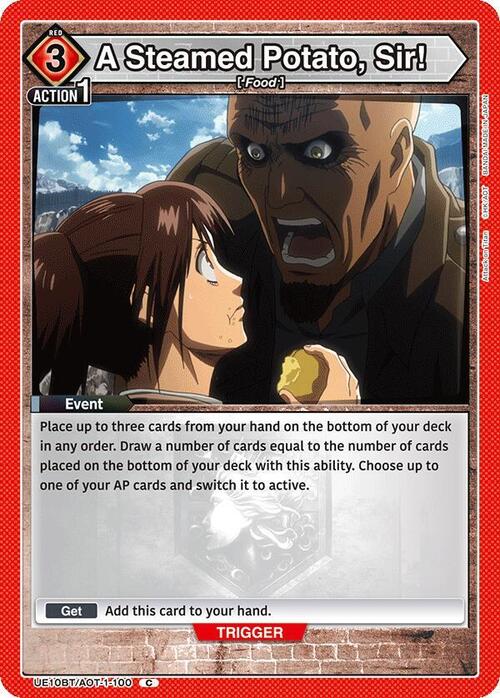 A Steamed Potato, Sir! Card Front