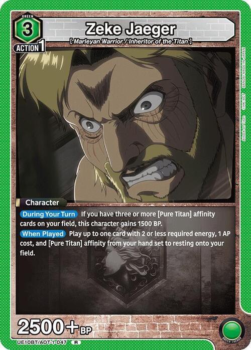 Zeke Jaeger Card Front