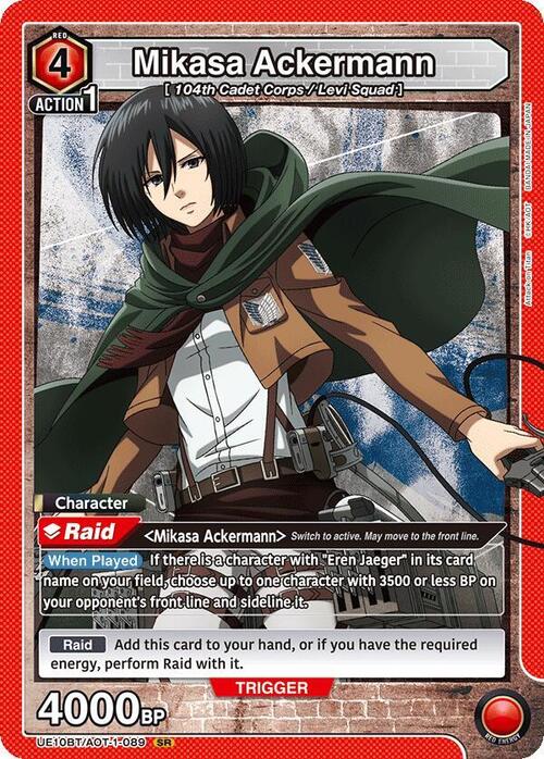 Mikasa Ackermann Card Front