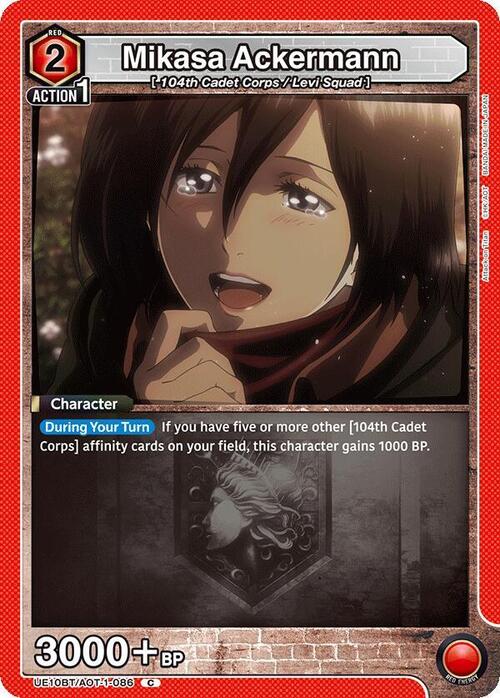 Mikasa Ackermann Card Front