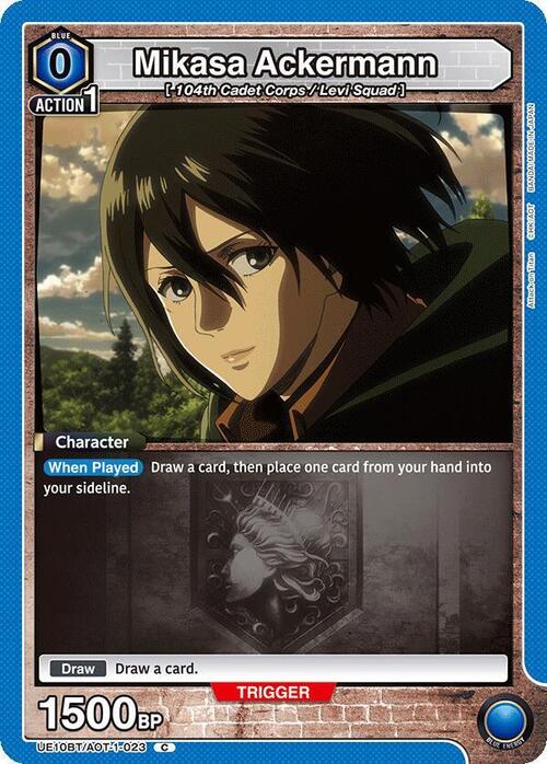 Mikasa Ackermann Card Front