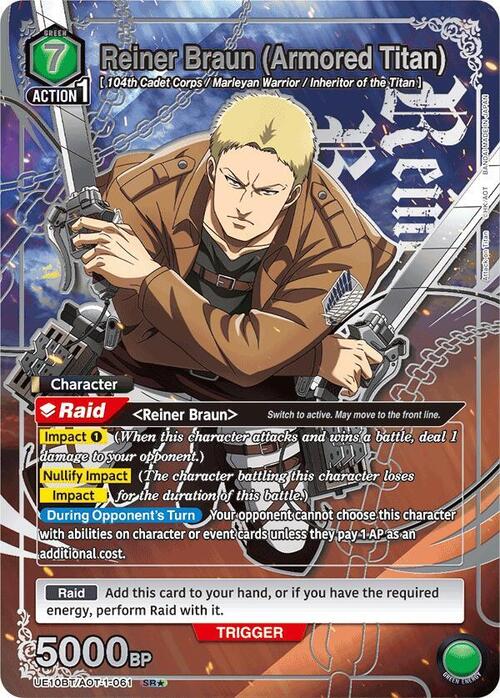 Reiner Braun (Armored Titan) Card Front