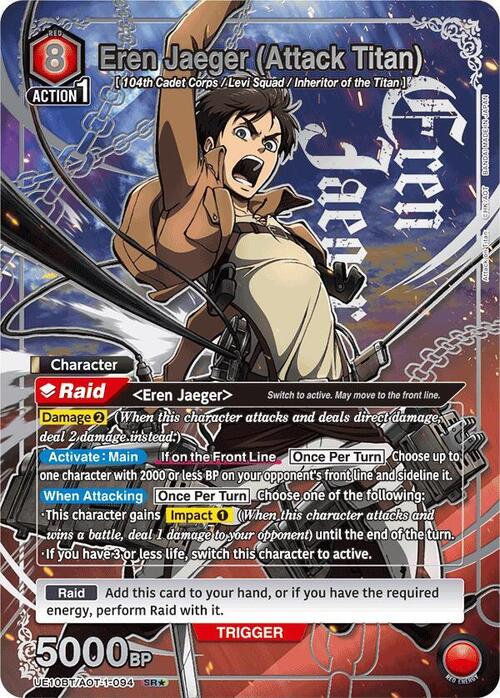 Eren Jaeger (Attack Titan) Card Front