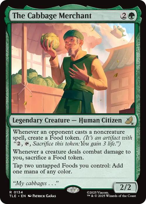 The Cabbage Merchant Card Front