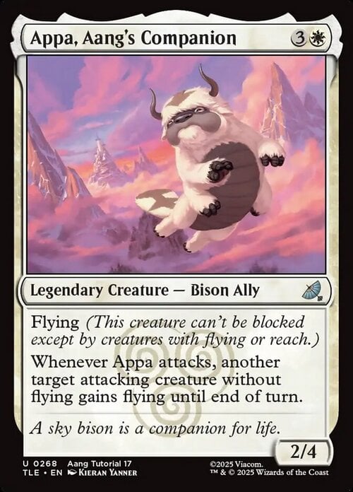 Appa, Aang's Companion Card Front