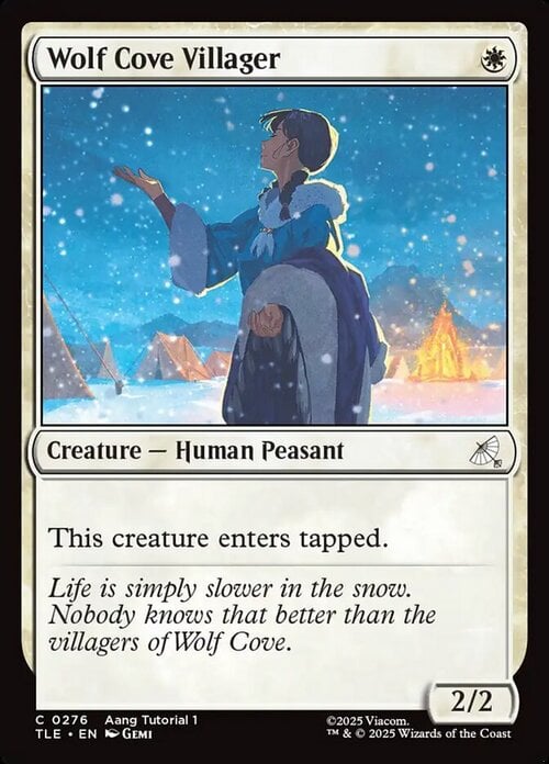 Wolf Cove Villager Card Front