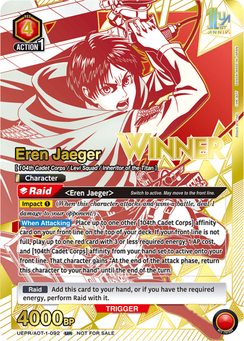 Eren Jaeger Card Front