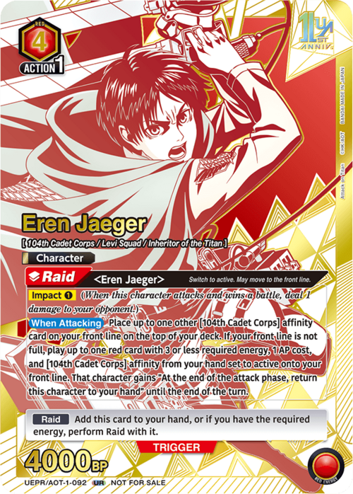 Eren Jaeger Card Front