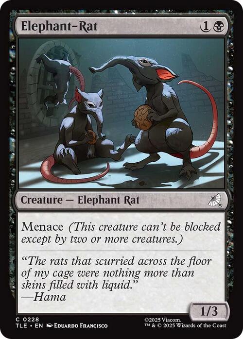 Elephant-Rat Card Front