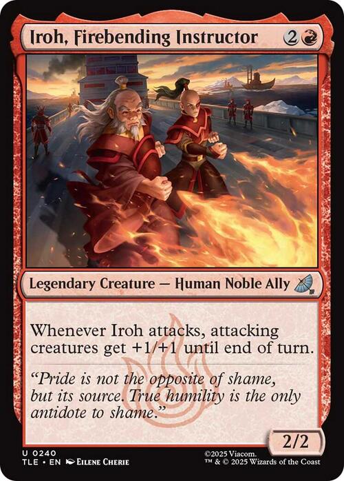 Iroh, Firebending Instructor Card Front