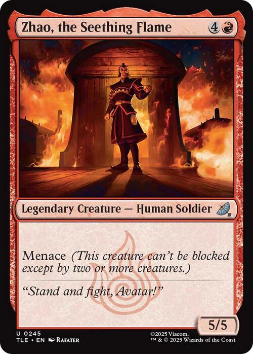 Zhao, the Seething Flame Card Front
