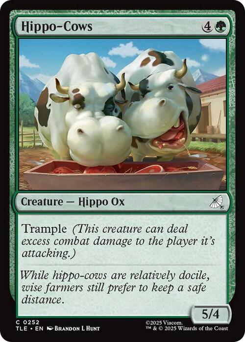 Hippo-Cows Card Front