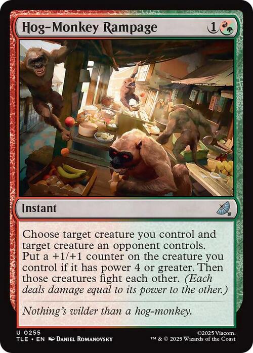 Hog-Monkey Rampage Card Front