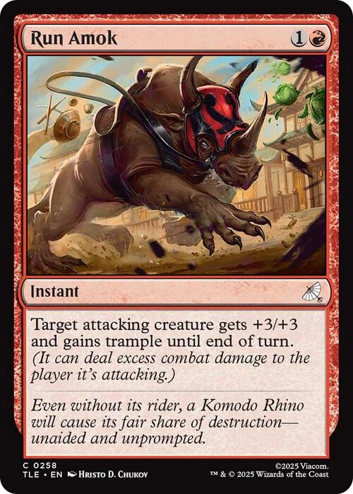 Run Amok Card Front
