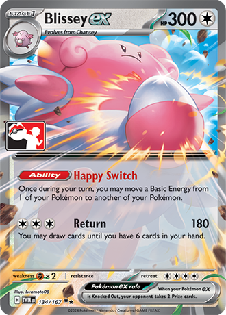 Blissey ex Card Front