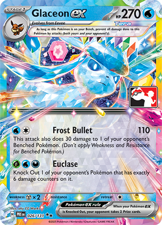 Glaceon ex Card Front