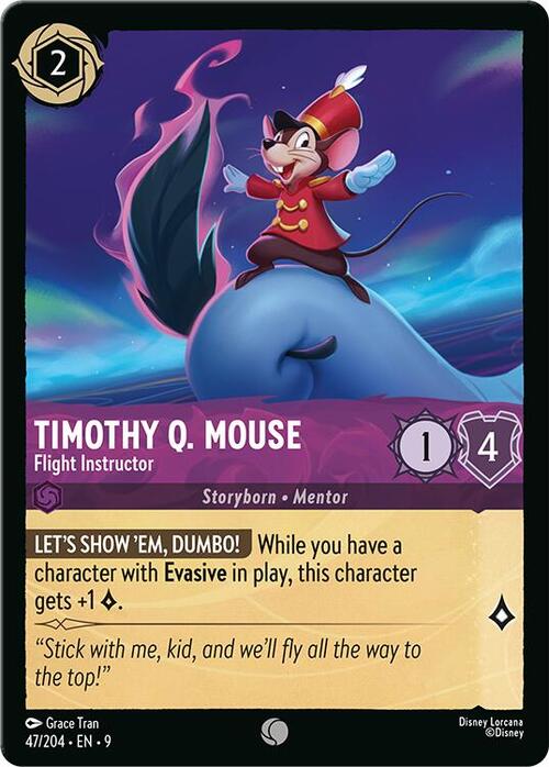 Timothy Q. Mouse - Flight Instructor Card Front