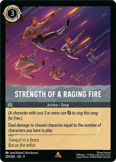 Strength of a Raging Fire Card Front
