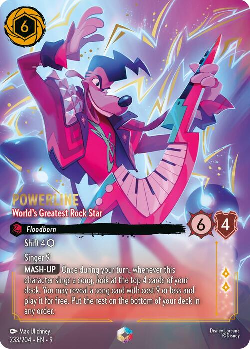 Powerline - World's Greatest Rock Star Card Front