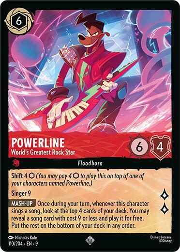 Powerline - World's Greatest Rock Star Card Front